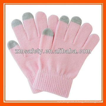 3 Finger Soft Touch Pink Smartphone Handschuhe